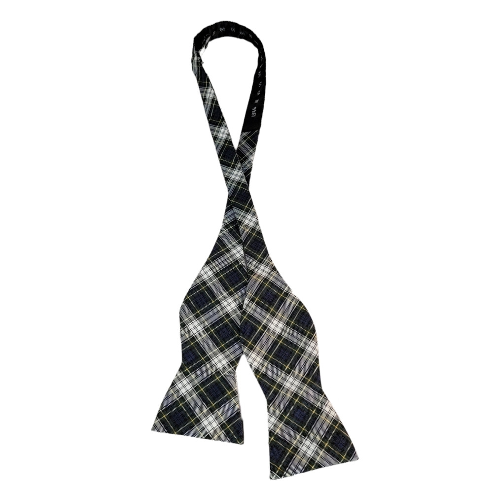 Tommy Hilfiger 100% Silk Plaid Men's Bow Tie
